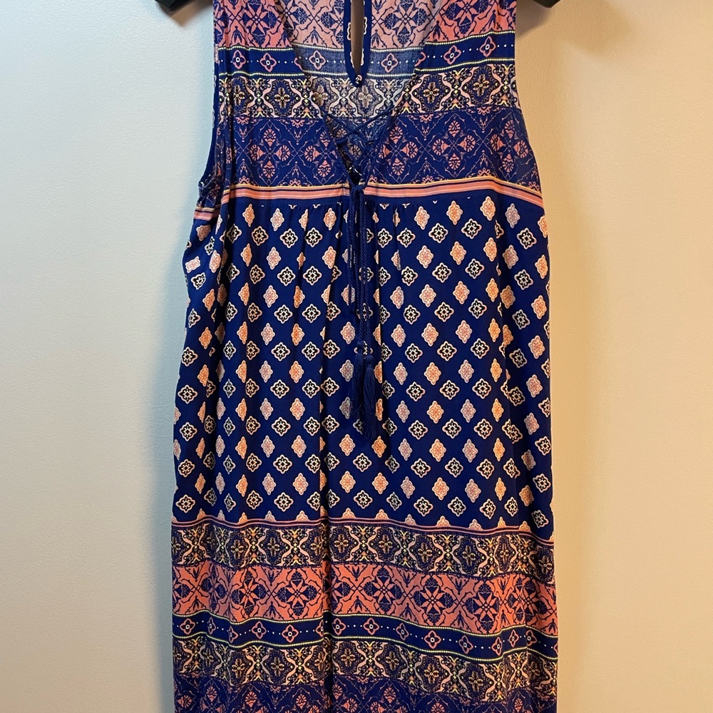 Bohemian Multicolor Patterned Sweet Wanderer sleeveless Dress